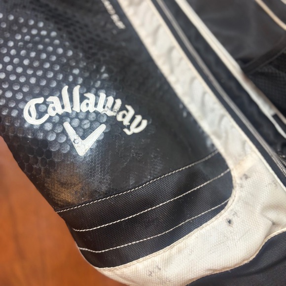 Callaway XTT Xtreme Golf Stand Bag Black White Lightweight Dual Strap Carry Golf - Picture 11 of 16